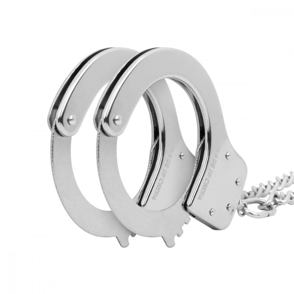 Наручники та обмеження - Наручники Bedroom Fantasies:Metal Handcuffs - Silver 3