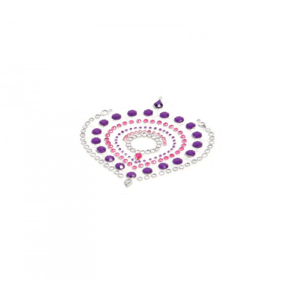 Різне - Прикраси для грудей та бікіні FLAMBOYANT зі стразами рожево-фіолетовий 5