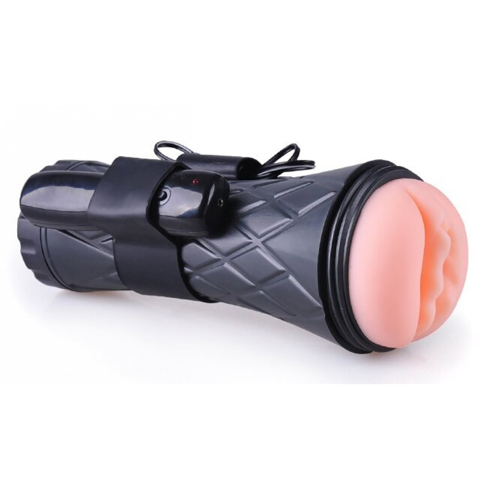  - Вагіна - мастурбатор із вібрацією Boss Series: Vibrating Vagina cyber skin - Latarka, BS6000025 3