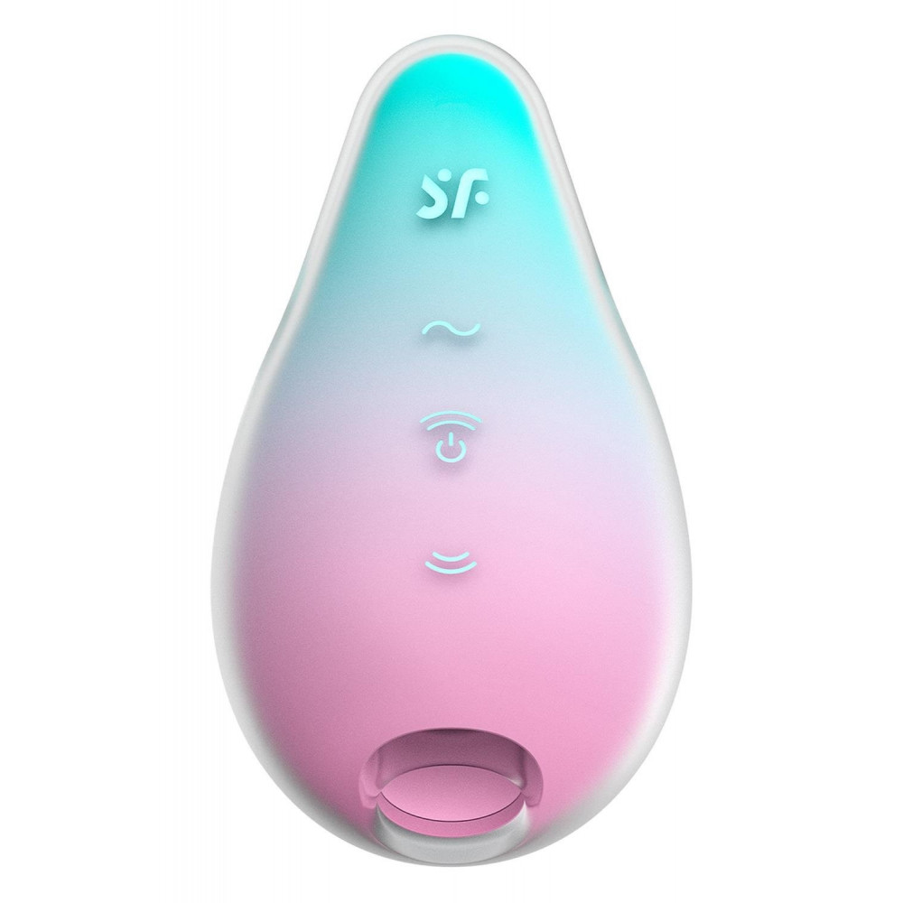 Вакуумный вибратор - Вакуумный стимулятор с вибрацией Satisfyer Mermaid Vibes, мятно-розовый 1