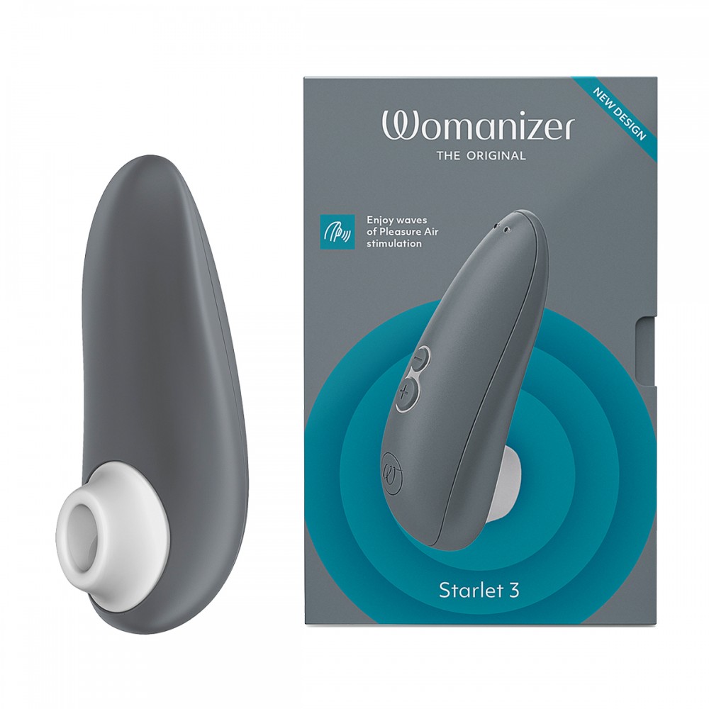 Вибраторы Womanizer - Вакуумный клиторальный стимулятор Womanizer Starlet 3 Gray