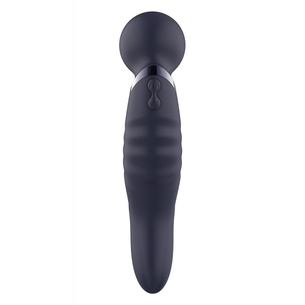  - Вибратор микрофон изогнутый двойной стимуляции Dream Toys Glam Dual Wand Vibe, фиолетовый 3