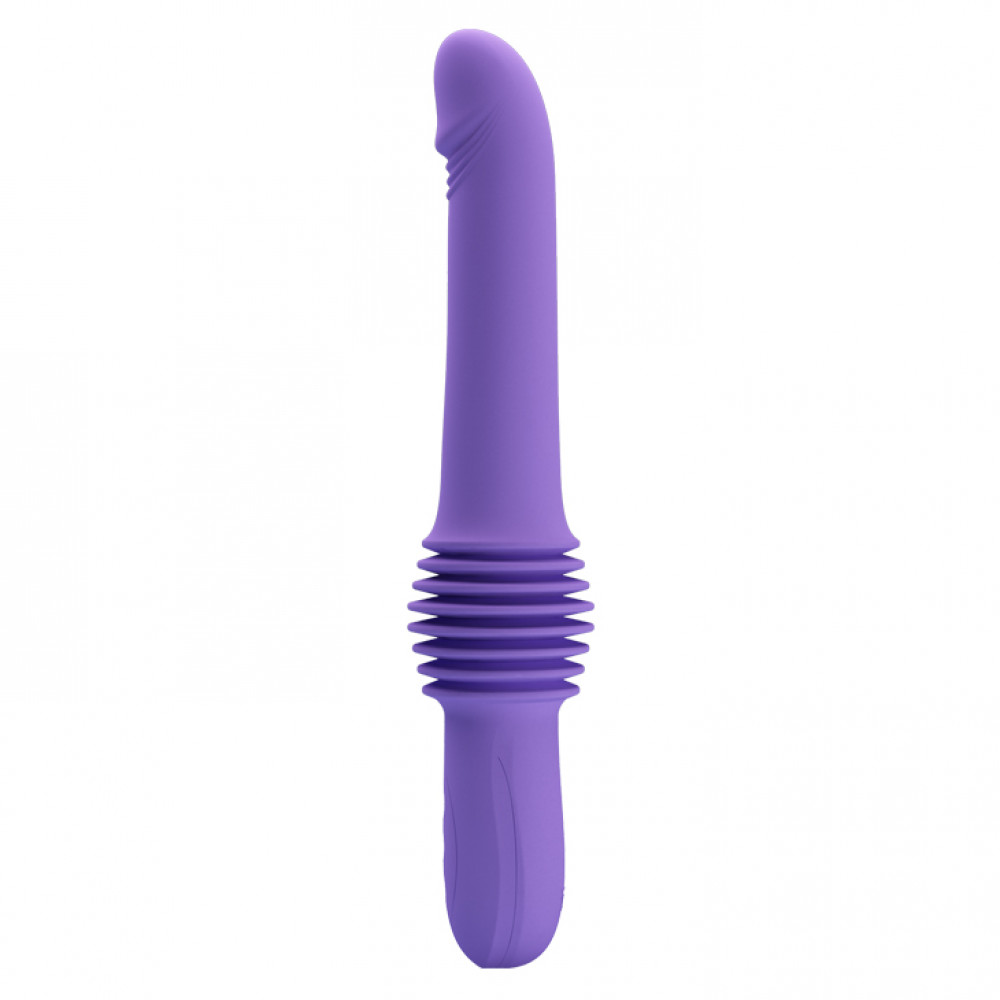 Різне - Вібратор з фрикціями Pretty Love Pazuzu Thrusting, фіолетовий, 29.2 х 3.2 см