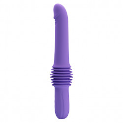 Вибратор с фрикциями Pretty Love Pazuzu Thrusting, фиолетовый, 29.2 х 3.2 см