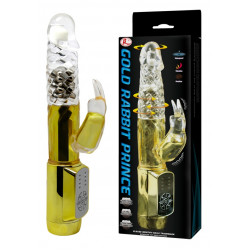 Вибратор с стимулятором клитора и вращающейся головкой BAILE - COLD RABBIT PRINCE, BW-037302J