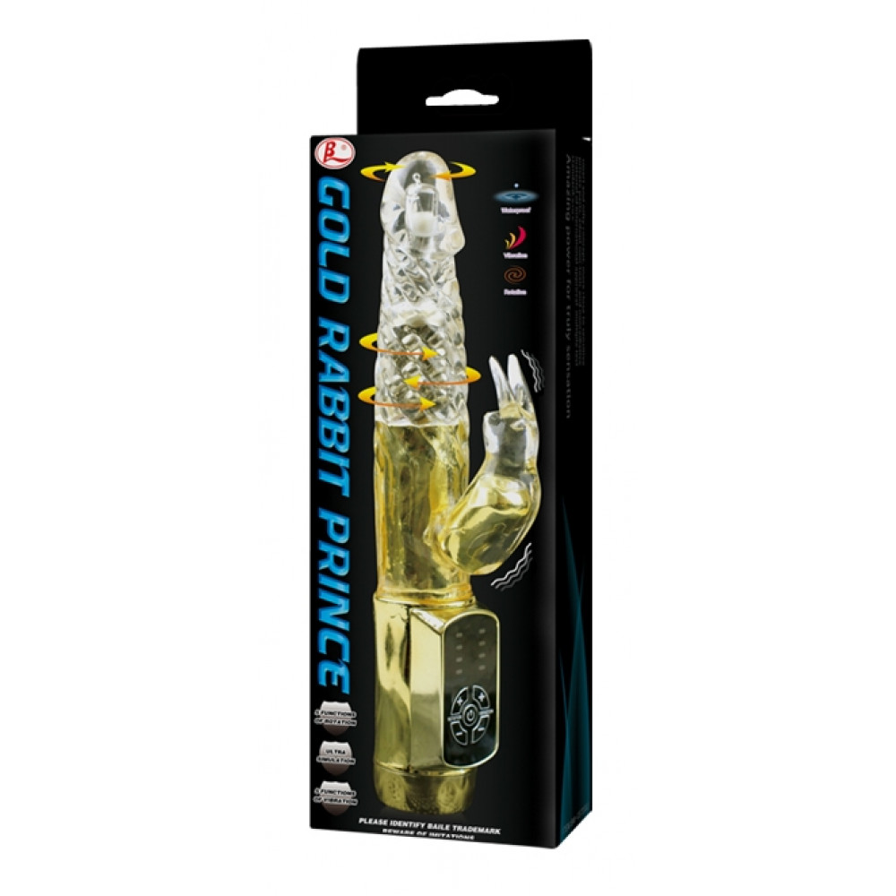 Різне - Вібратор зі стимулятором клітора і головкою, що обертається BAILE - COLD RABBIT PRINCE, BW-037302J 11