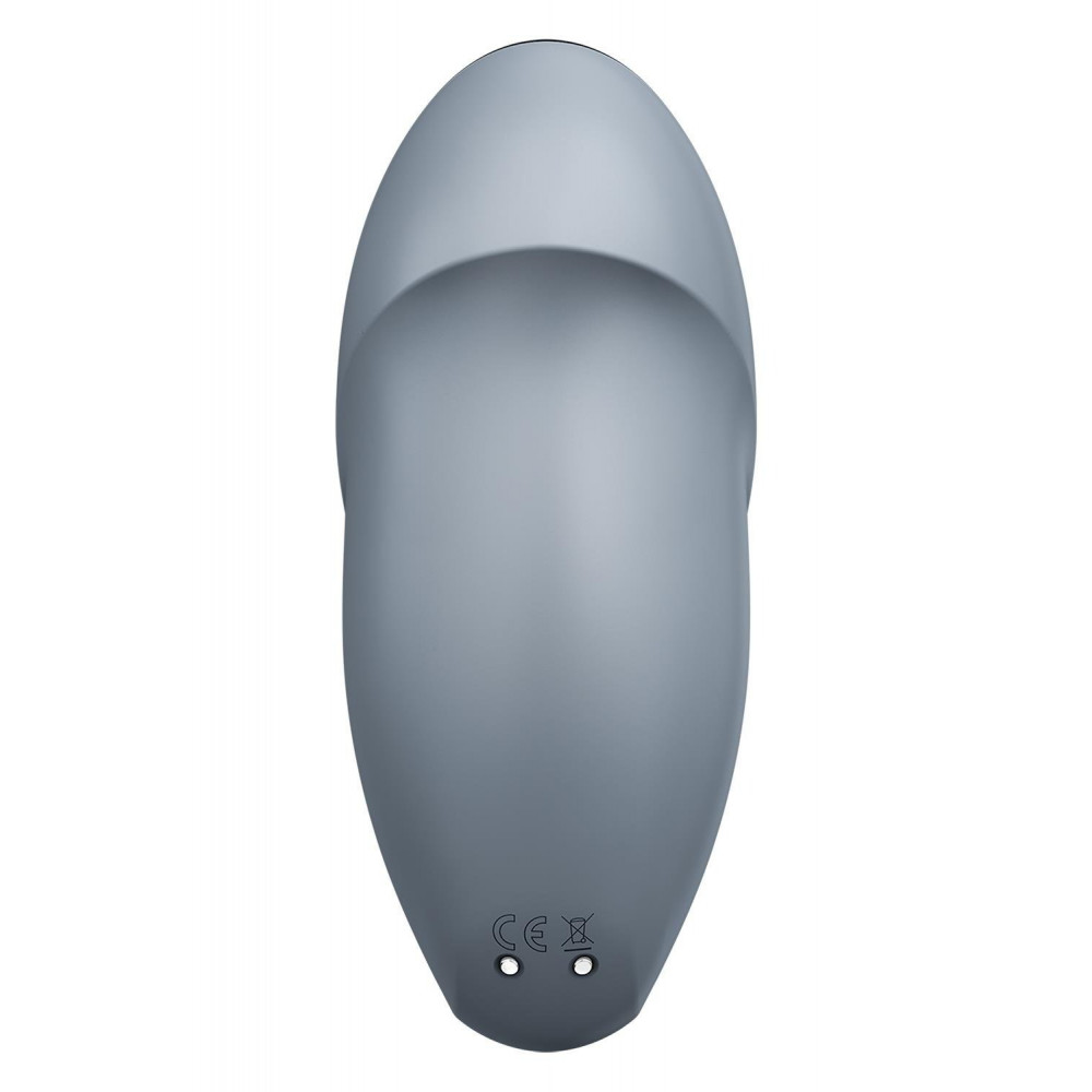 Разное - Вибратор для клитора Satisfyer Tap & Climax 1 c вибрацией и постукиванием, серый 4