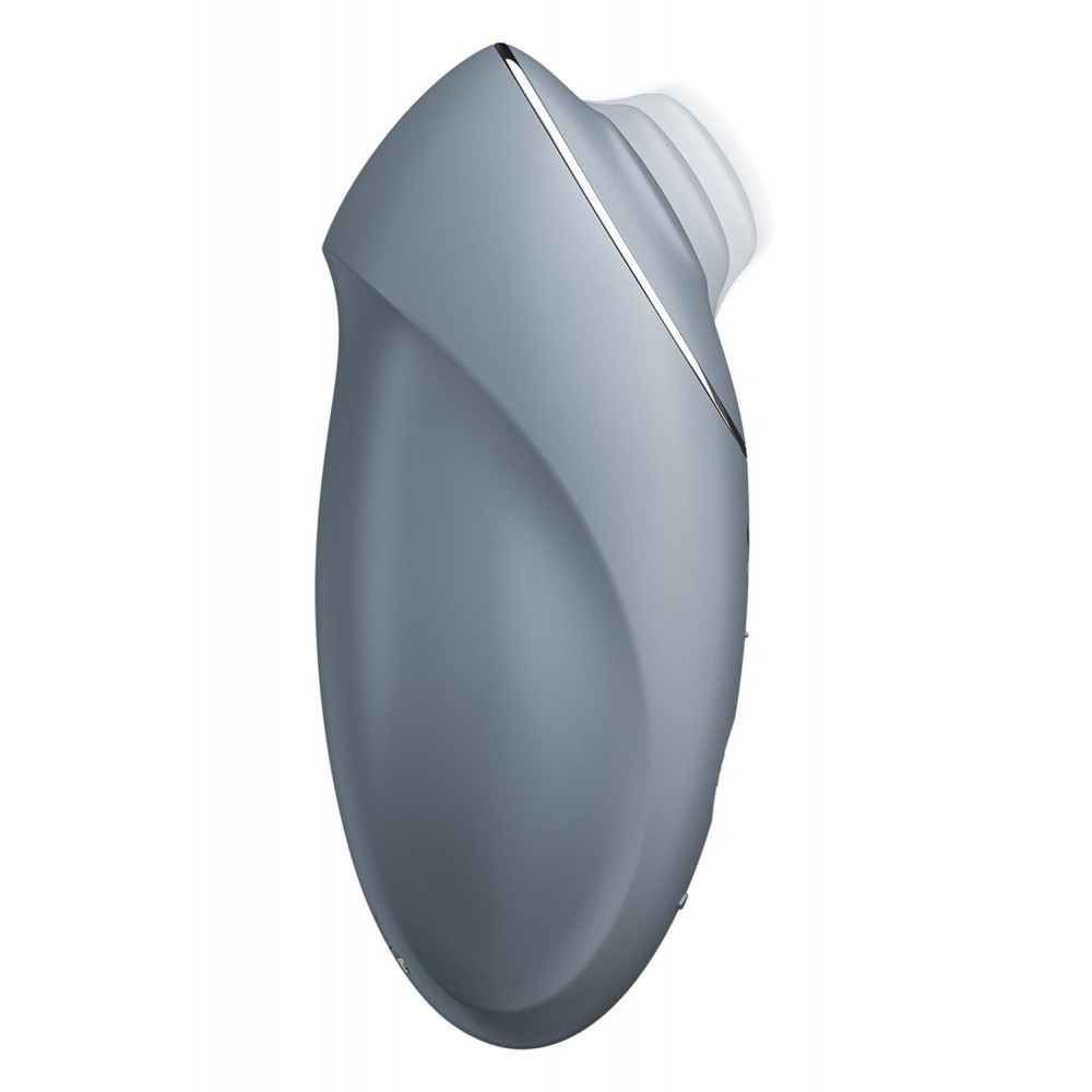 Разное - Вибратор для клитора Satisfyer Tap & Climax 1 c вибрацией и постукиванием, серый