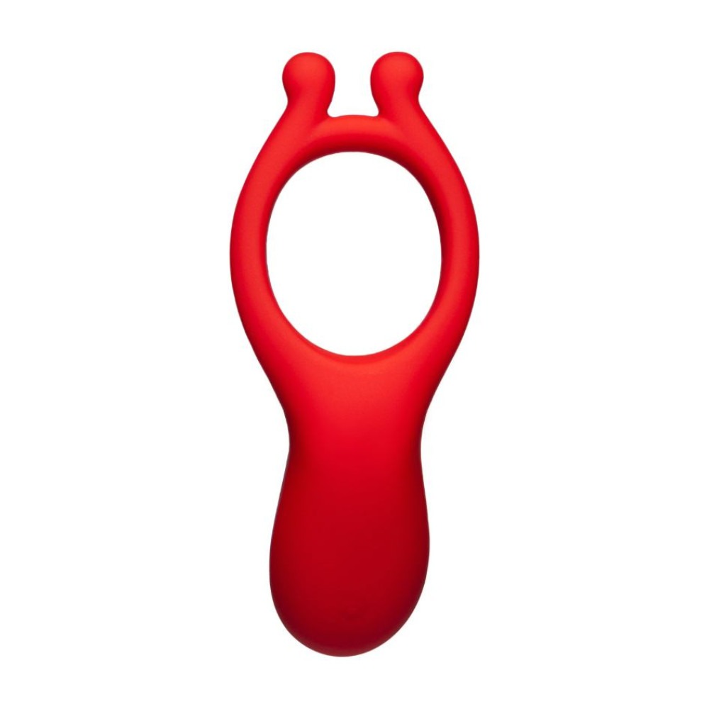- Вібраційне ерекційне кільце Every Night Toys з відростком для стимуляції клітора, червоне 3