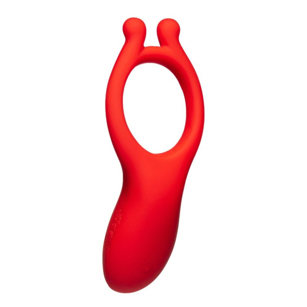 - Вібраційне ерекційне кільце Every Night Toys з відростком для стимуляції клітора, червоне 1