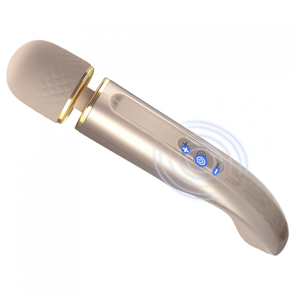 Для LGBTQ+ - Вібромасажер мікрофон PRETTY LOVE Interesting Massager Gold, 29 х 5.8 см 8