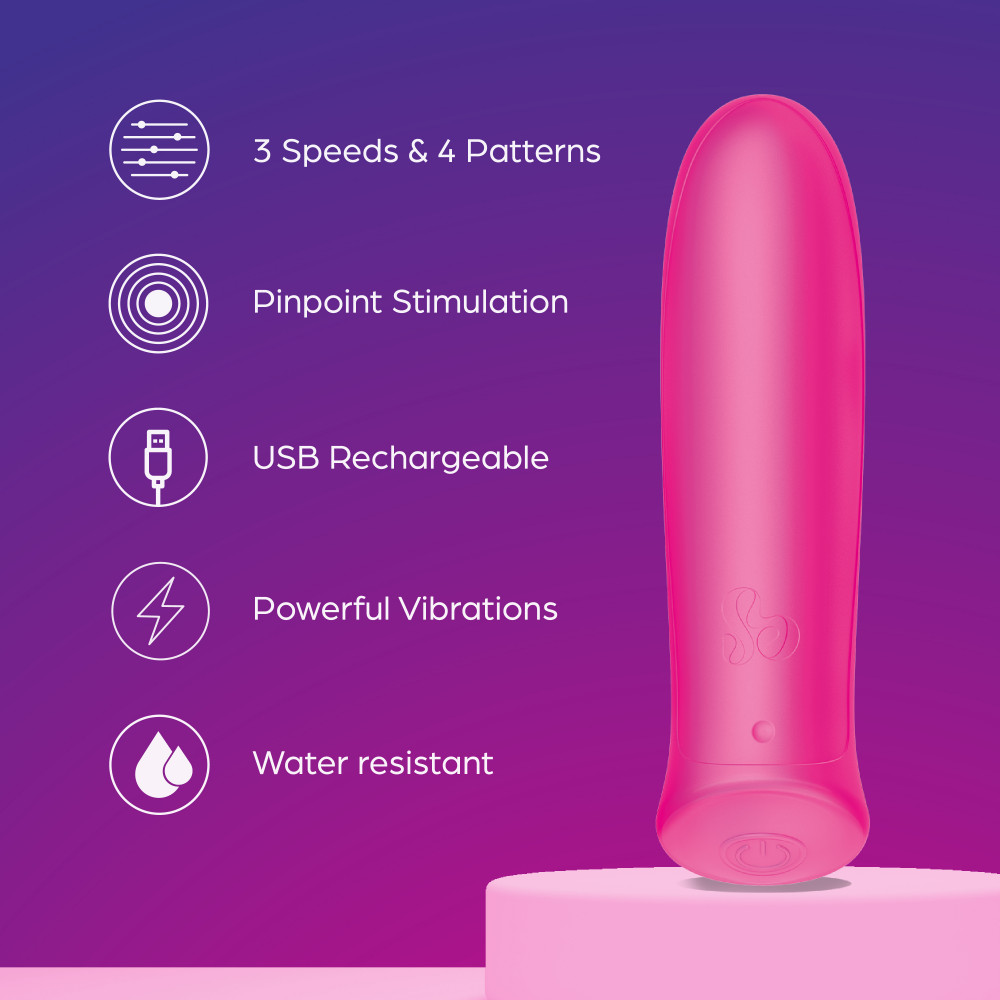 Разное - Віброкуля Wonder Bullet колір: рожевий So Divine (Велика Британія) 4