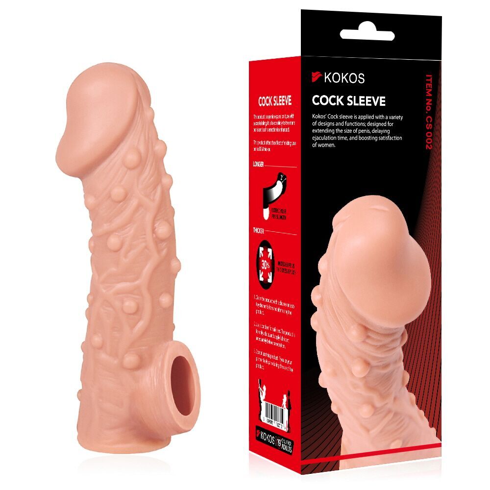 Ерегційні кільця без вібрації - Насадка на член Kokos Cock Sleeve CS 002 S