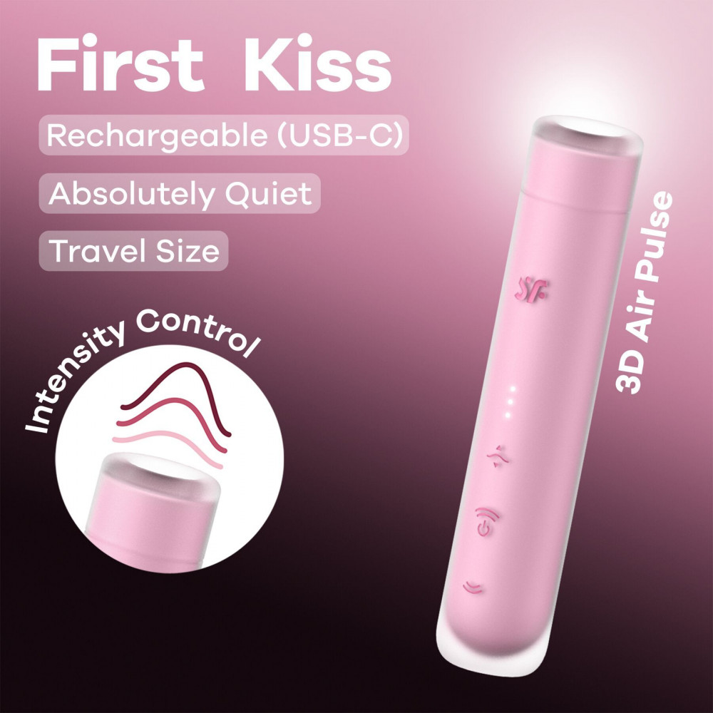 Секс игрушки - Вакуумный стимулятор Satisfyer First Kiss, технология 3D Air Pulse (повреждена упаковка!!!) 6