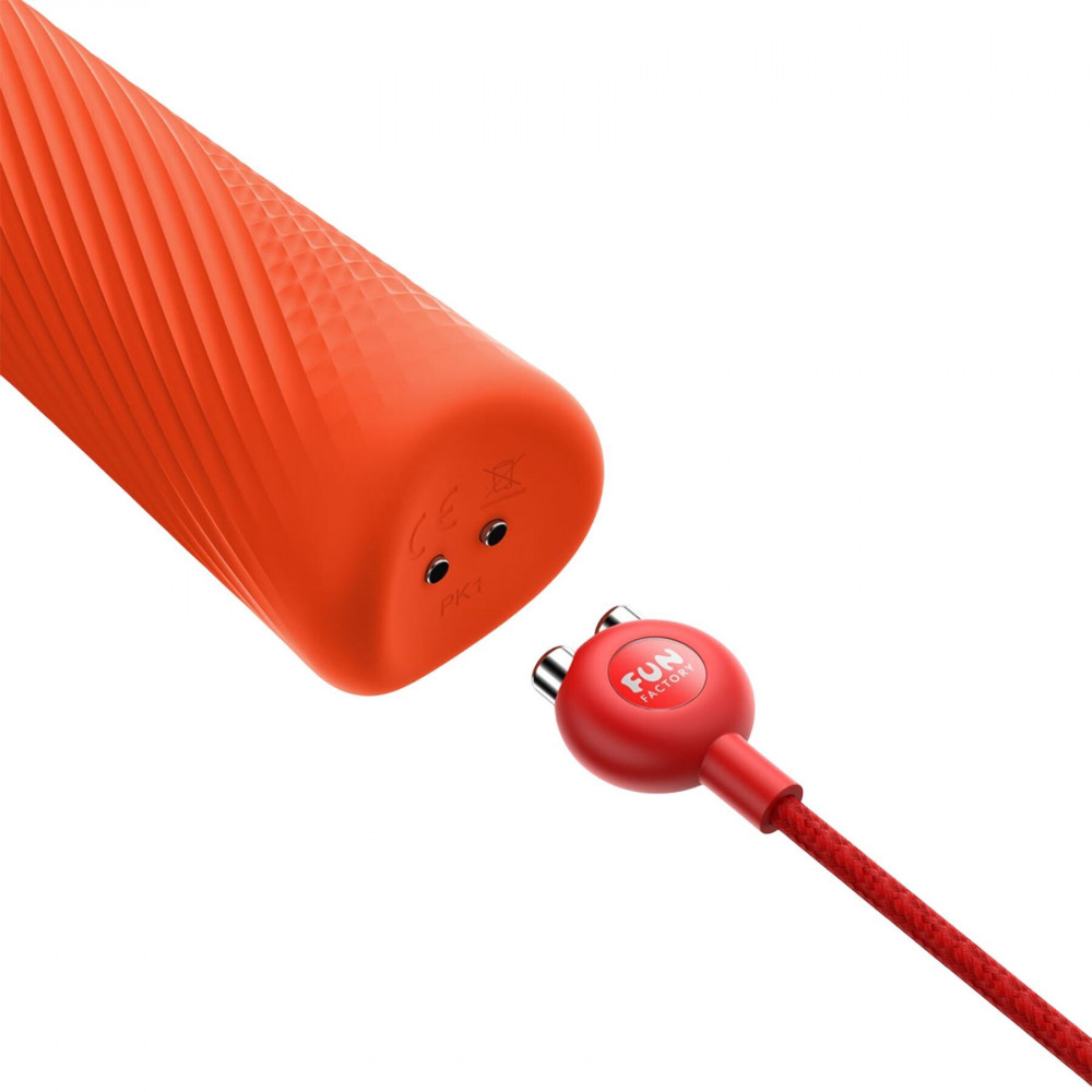 Секс игрушки - Вибромассажер Fun Factory VIM Vibrating Wand sunrise orange (мятая упаковка!!!) 7