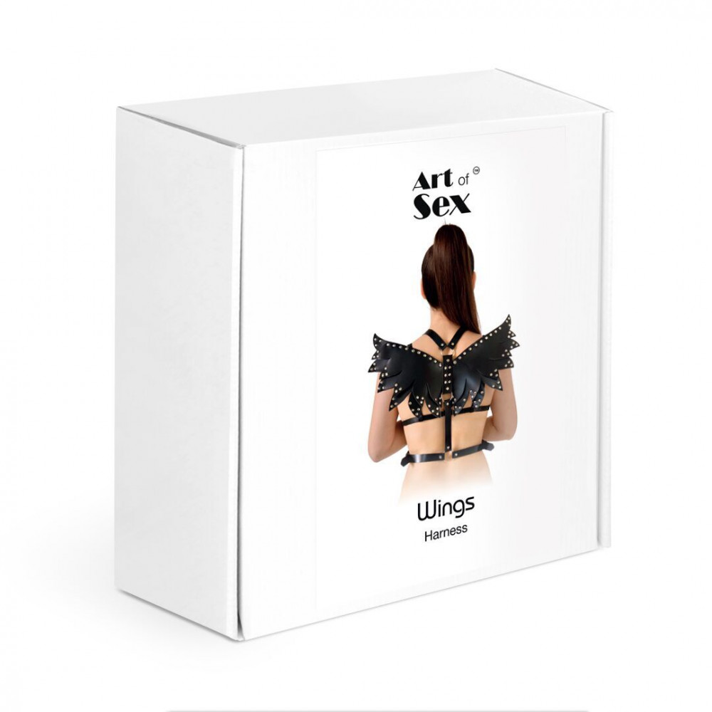 Різне - Жіноча портупея Art of Sex - Wings червона XS-M, екошкіра 4