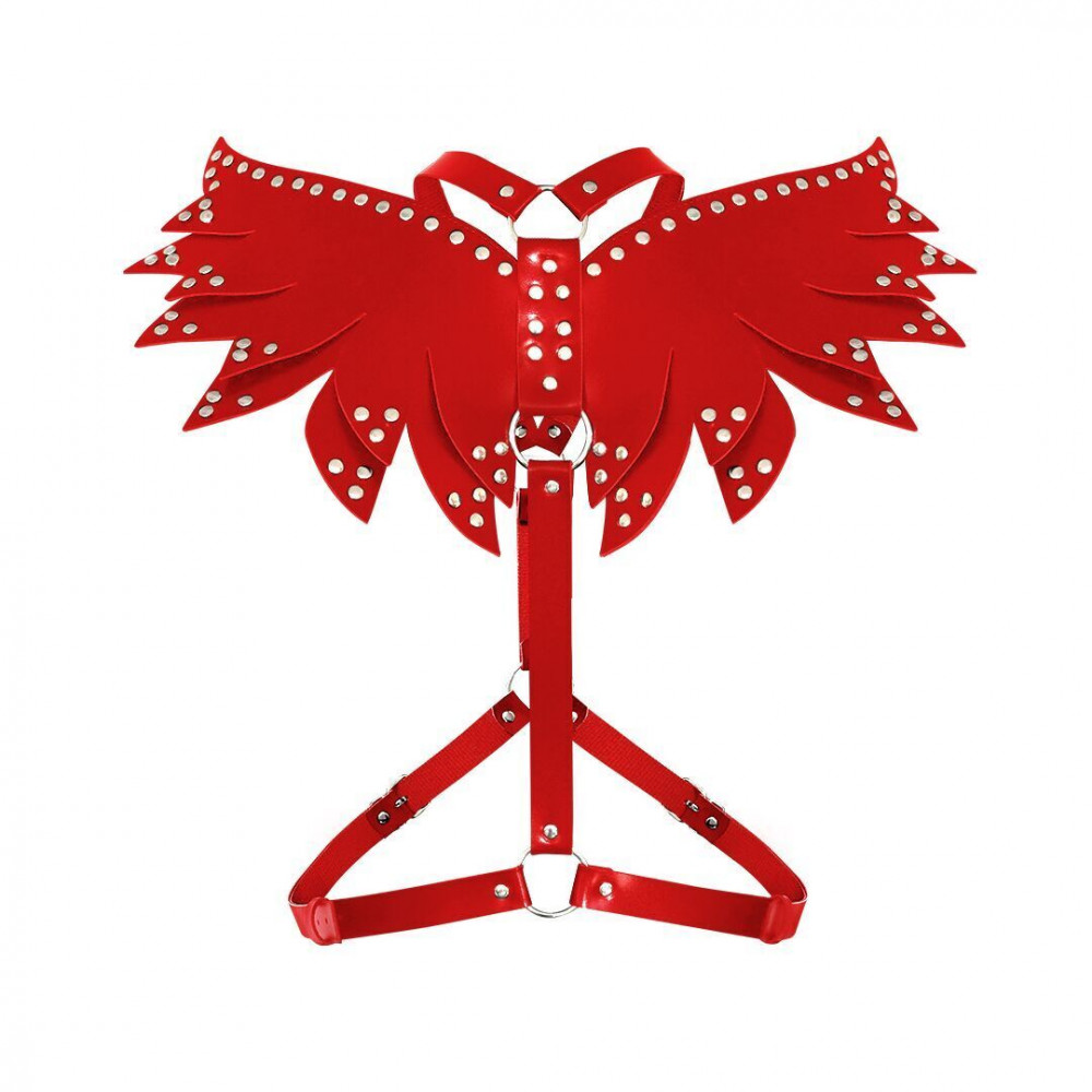 Різне - Жіноча портупея Art of Sex - Wings червона L-2XL, екошкіра 3