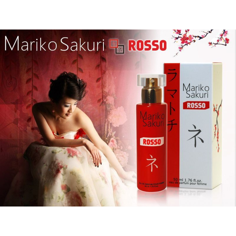 Парфюмерия - Духи с феромонами женские Aurora Mariko Sakuri ROSSO, 50 мл 1