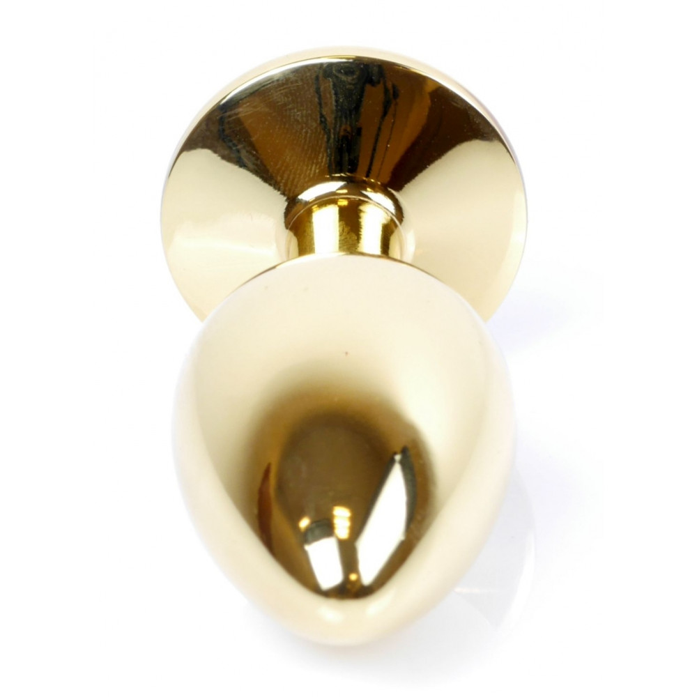 Анальные игрушки - Анальная пробка Boss Series - Jewellery Gold PLUG Clear S, BS6400021 4