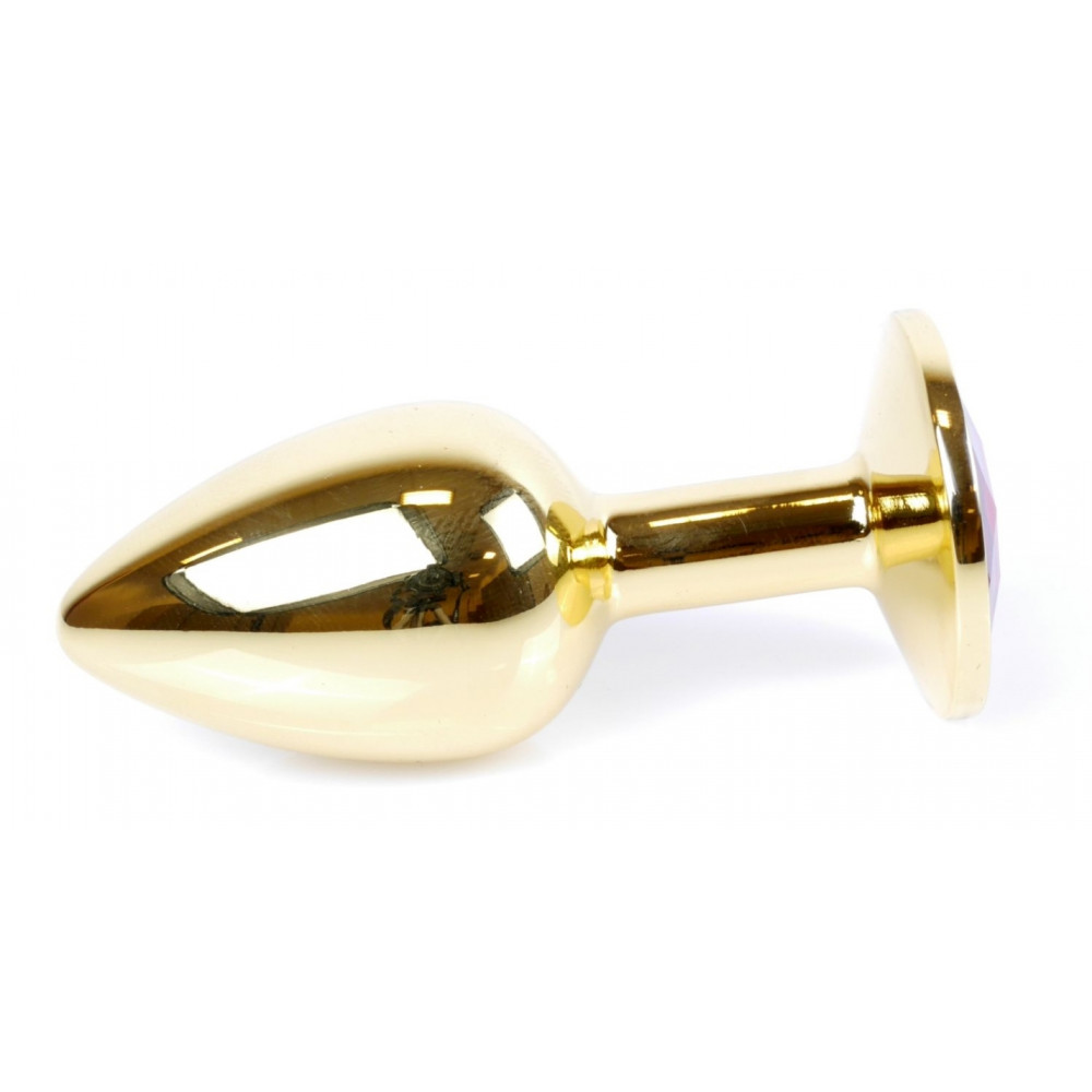 Анальные игрушки - Анальная пробка Boss Series - Jewellery Gold PLUG Clear S, BS6400021 5
