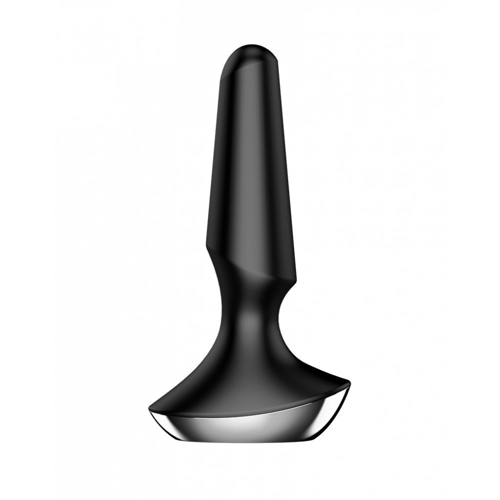 Анальные игрушки с вибрацией - Анальная пробка с функцией управления с смартфона Satisfyer Plug-Ilicious, черный 2