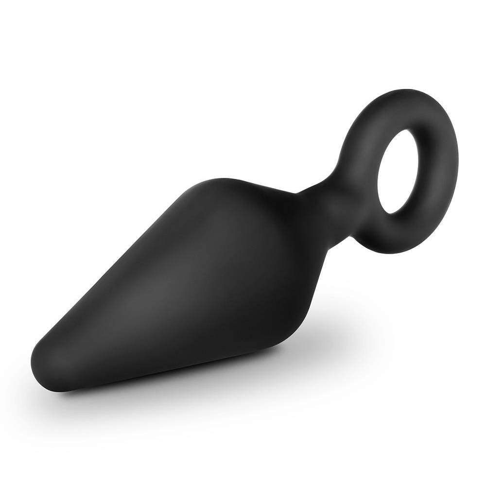 Секс игрушки - Анальный плаг с кольцом-стоппером Anal Adventures Platinum Silicone черный, 11.4 х 3.1 см 4