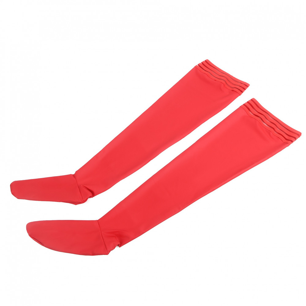 Різне - Панчохи еластичні Star Night з імітацією шкіри, червоні, XS-M 3