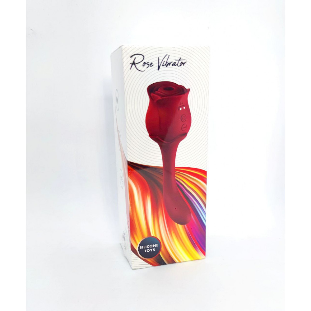 Вакуумный вибратор - Двойной вибратор с вакуумной стимуляцией Stymulator- ROSE S-E05 purple 3