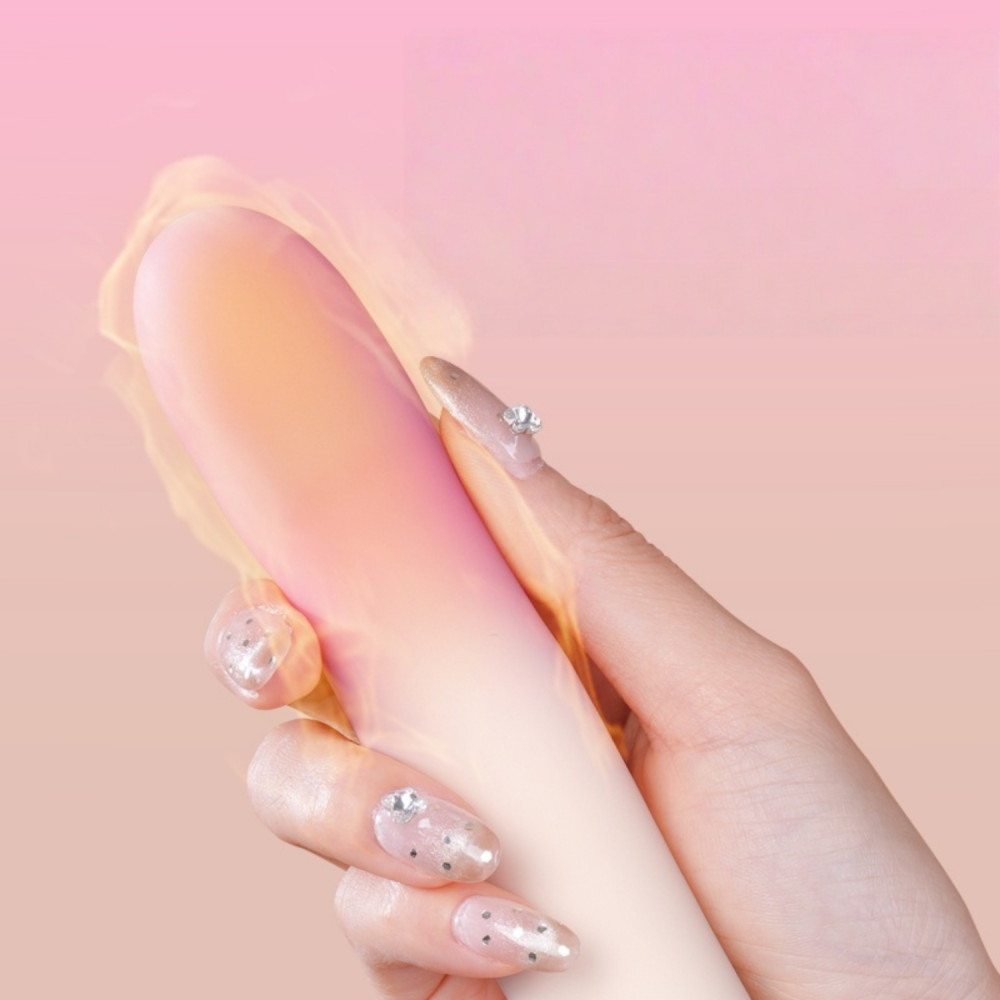  - Подвійний вібратор Zemalia Arousal з фрикційною функцією та вакуумним стимулятором + додаток, градієнтний рожевий 14