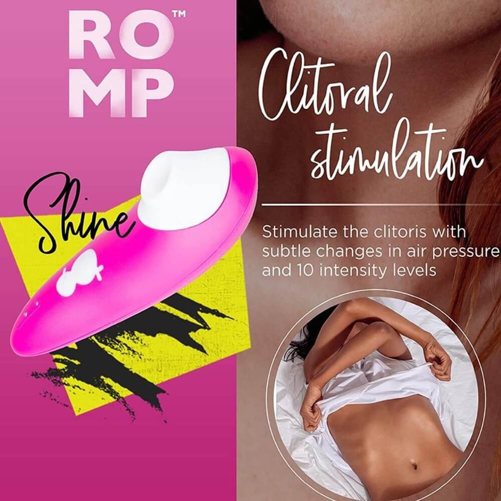 Різне - Кліторальний вакуумний стимулятор Romp Shine рожевий 2
