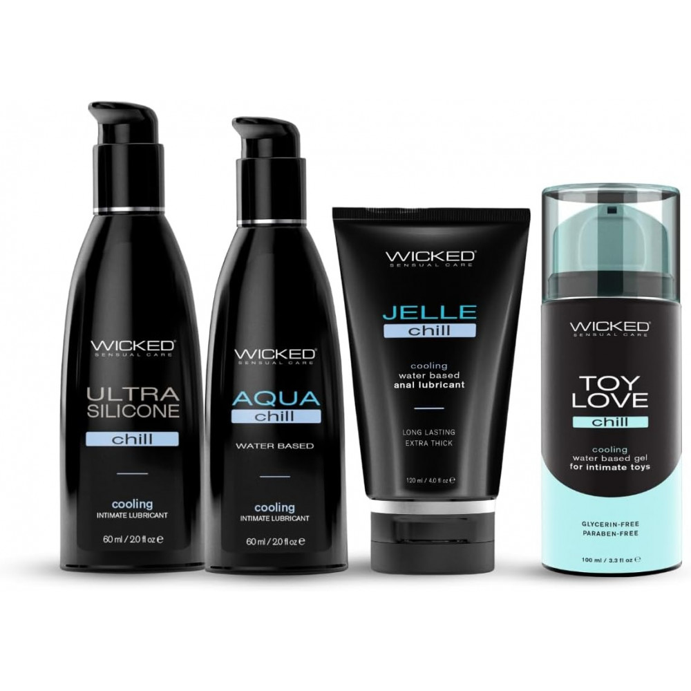 Різне - Лубрикант охолоджуючий WICKED AQUA CHILL на водній основі, 60 мл 4