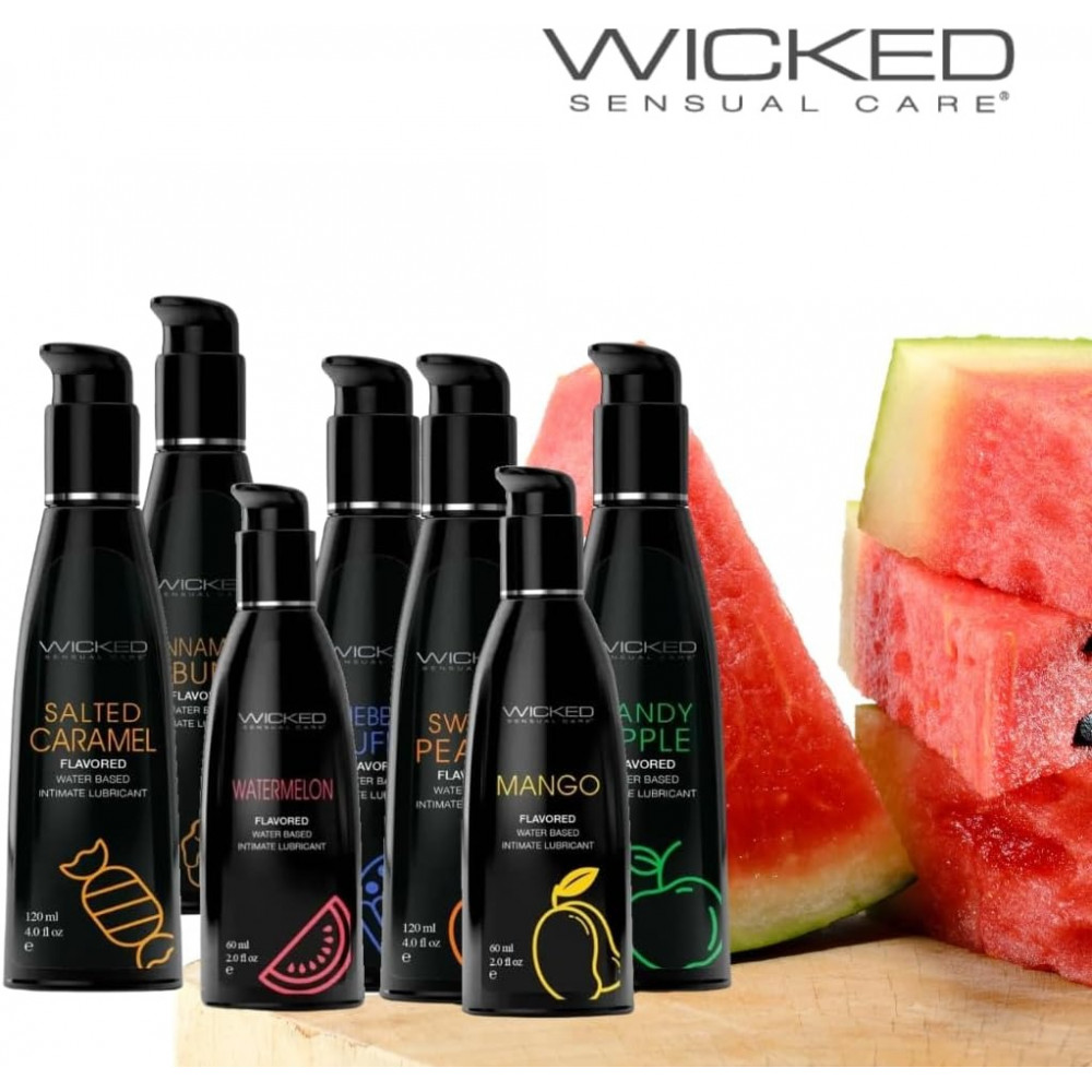 Різне - Лубрикант WICKED зі смаком освіжаючого кавуна 60 ML 4