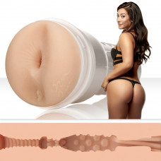 Мастурбатор анус в колбе Fleshlight Eva Lovia киберкожа, бежевый