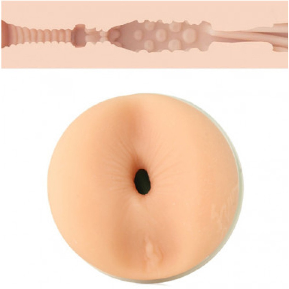 Разное - Мастурбатор анус в колбе Fleshlight Eva Lovia киберкожа, бежевый 1