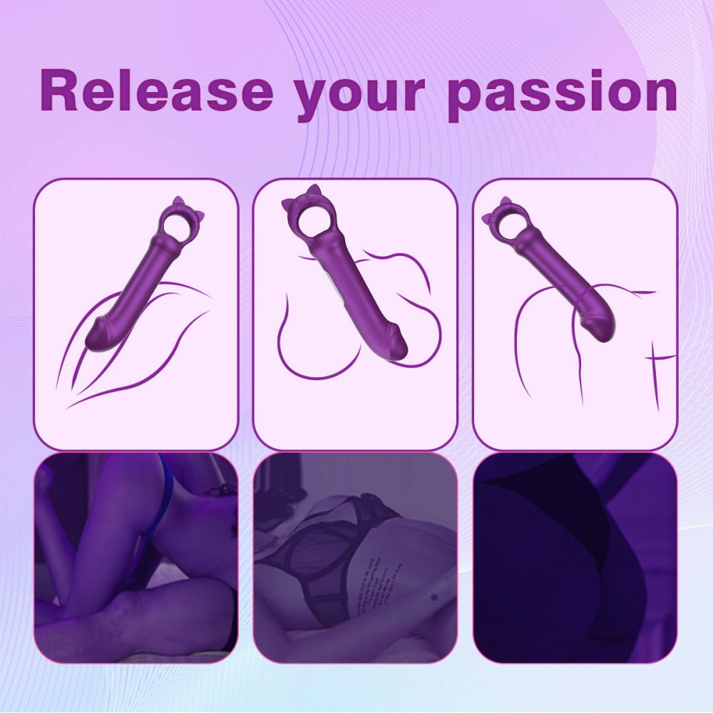 Стимулятор точки G - Мини-вибратор Every Night Toys Grace фиолетовый, 10 режимов вибрации 3