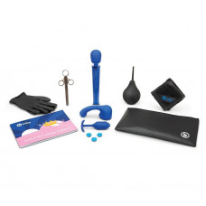 Набір анальних іграшок з 10 предметів B-Vibe х Le Wand Massage & Education синій