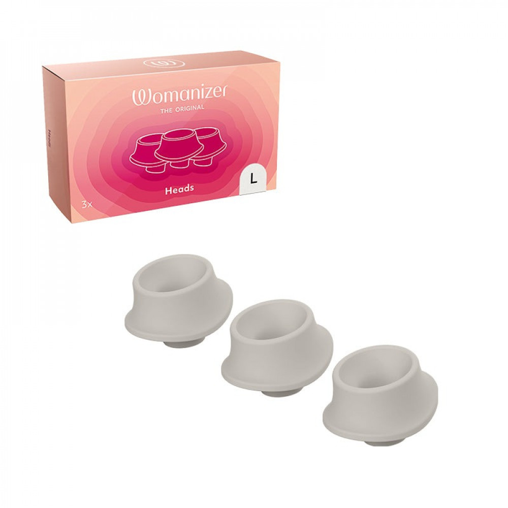 - Сменные насадки на Womanizer Premium, Eco, Classic, Liberty, Starlet 2, серый, размер L 2