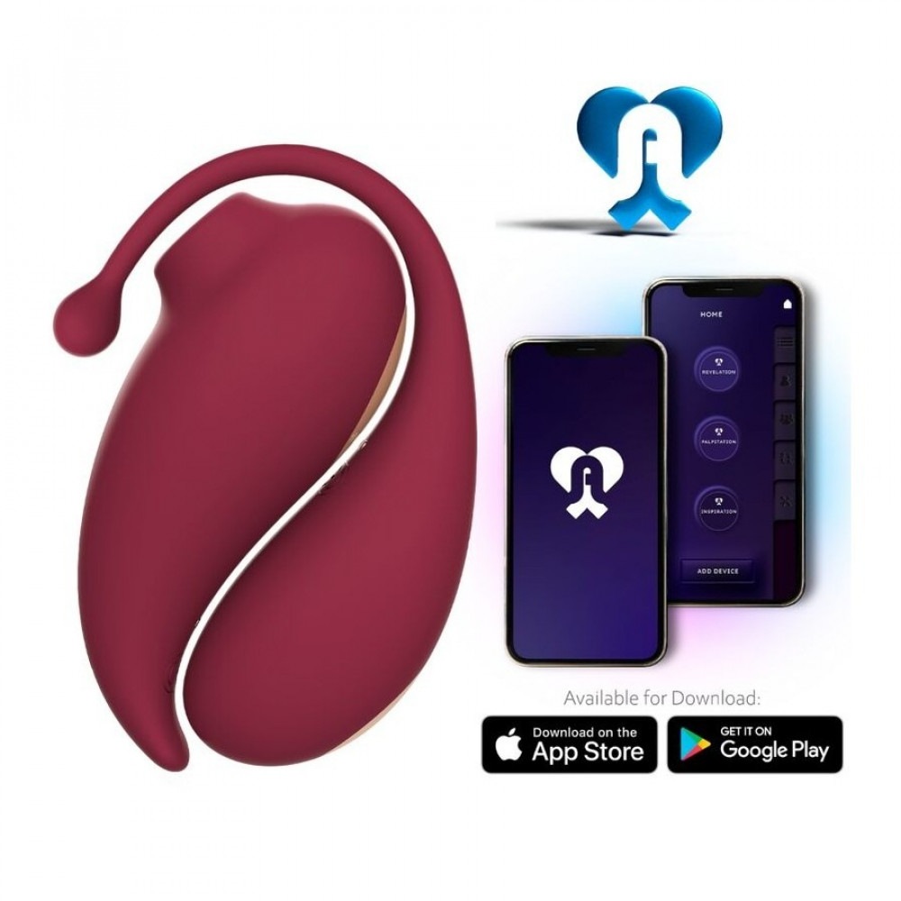 Разное - Набор смарт-вибраторов Adrien lastic Inspiration клиторальный вакуумный стимулятор+виброяйцо,красный