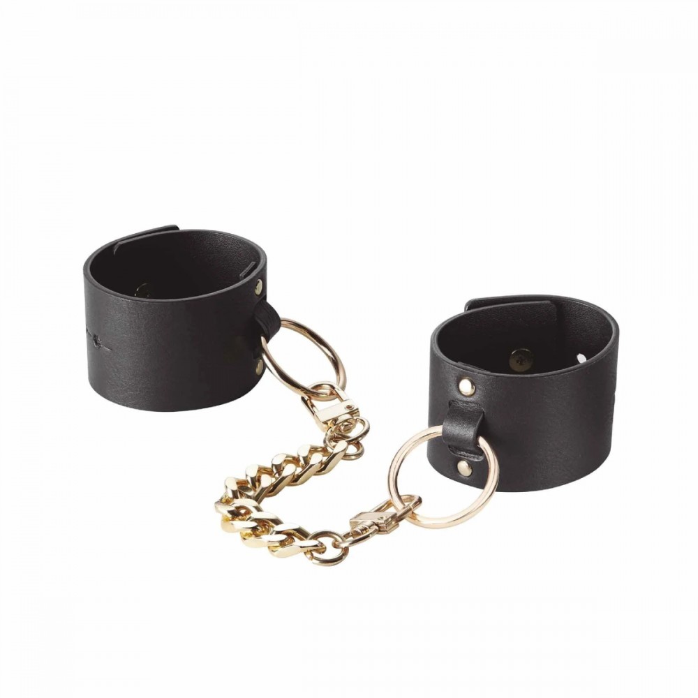 Наручники, веревки, бондажы, поножи - Наручники Bijoux Indiscrets MAZE - Wide Cuffs Black 2