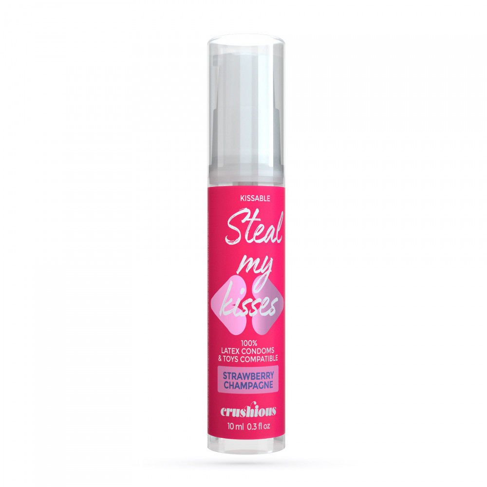 Оральные смазки - Оральный лубрикант Crushious Strawberry Champagne, 10 мл