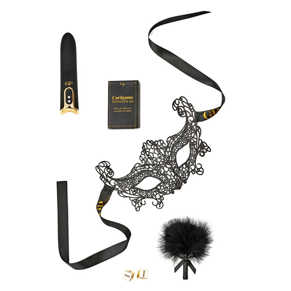 БДСМ игрушки - Подарочный набор БДСМ Guilty Pleasure First Flirt, черный, 5 предметов