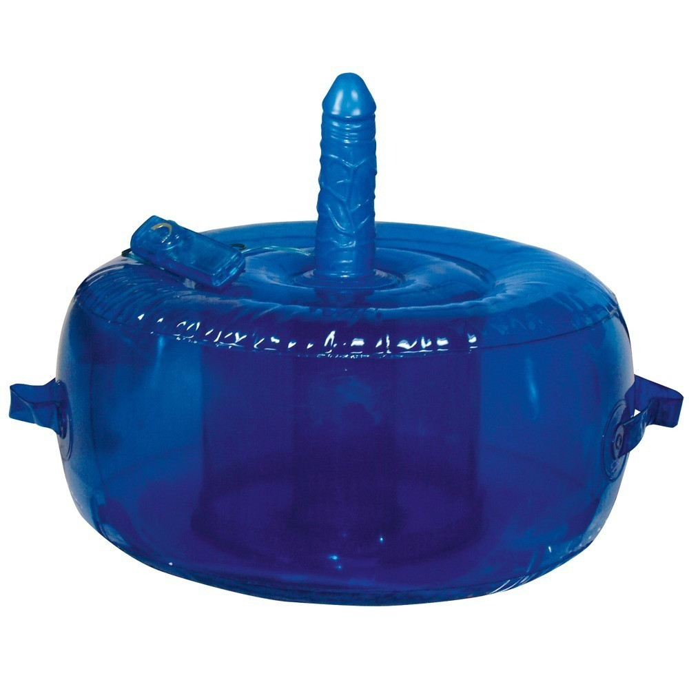 Секс игрушки - Подушка для секса надувная You2Toys, со встроенным вибратором, синий