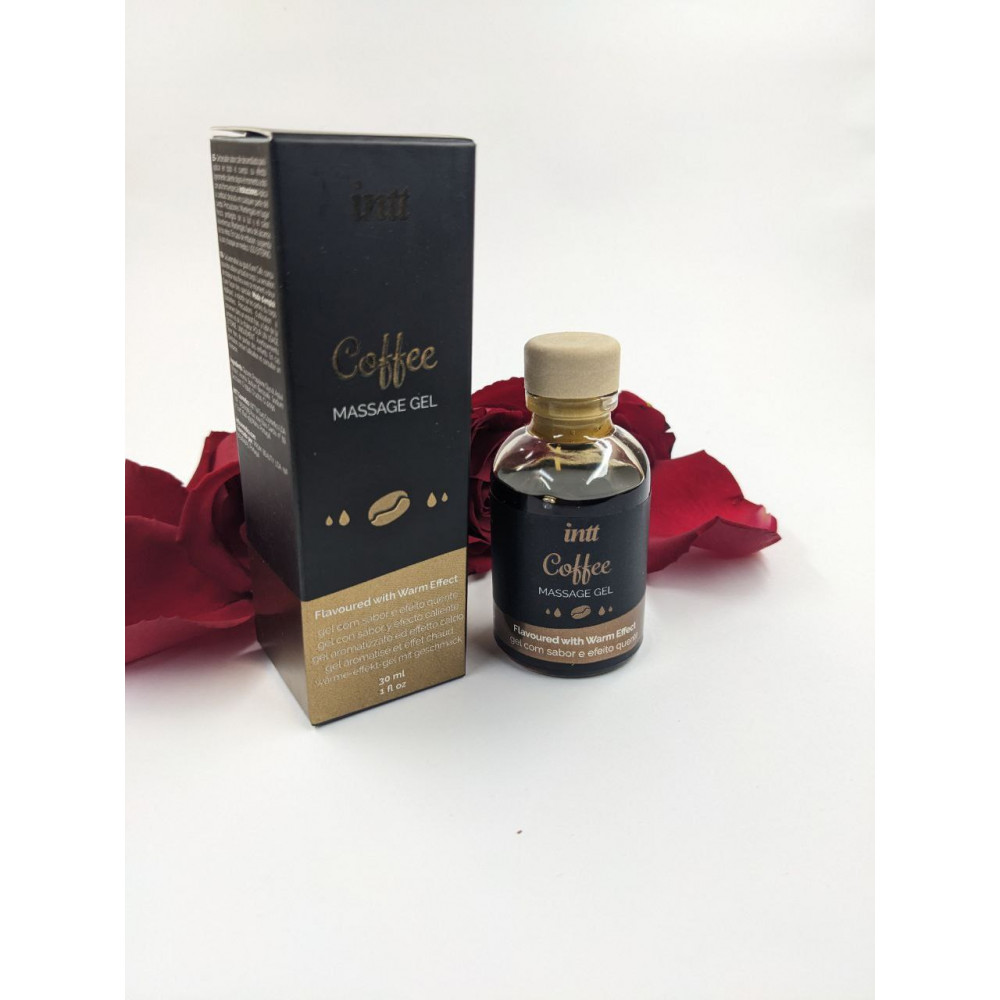 Різне - Їстівний масажний гель для інтимних зон Intt Coffee з ефектом зігрівання, 30 мл 7