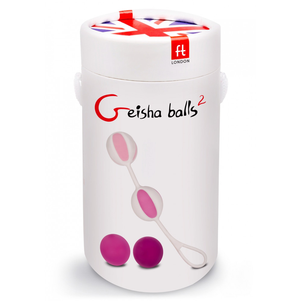 Різне - Кулі вагінальні Gvibe Geisha Balls 2 для тренування інтимних м'язів, рожеві 2