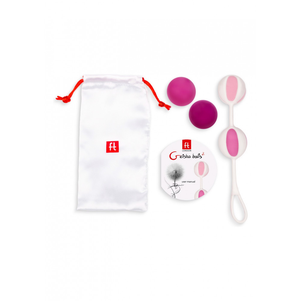 Різне - Кулі вагінальні Gvibe Geisha Balls 2 для тренування інтимних м'язів, рожеві 1