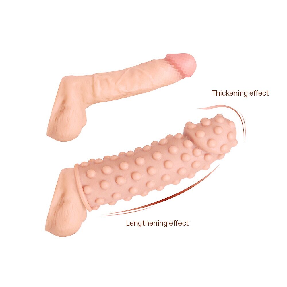 Эрекционные кольца без вибрации - Насадка на член Kokos Extreme Sleeve ES.02 размер M 1