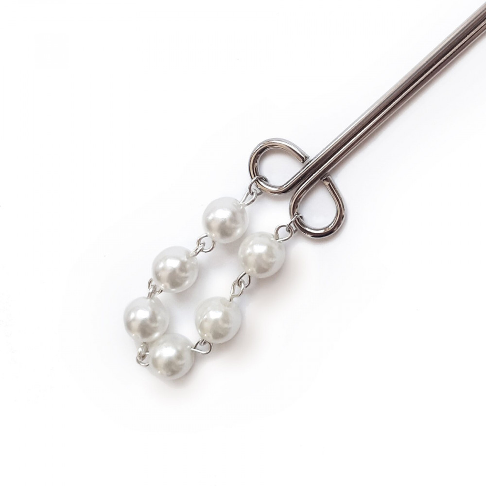 Интимные украшения - Зажим для клитора Art of Sex - Clit Clamp Royal Pearls 2