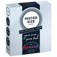 Набор презервативов Mister Size - pure feel - 60–64–69 (3 condoms), 3 размера, толщина 0,05 мм