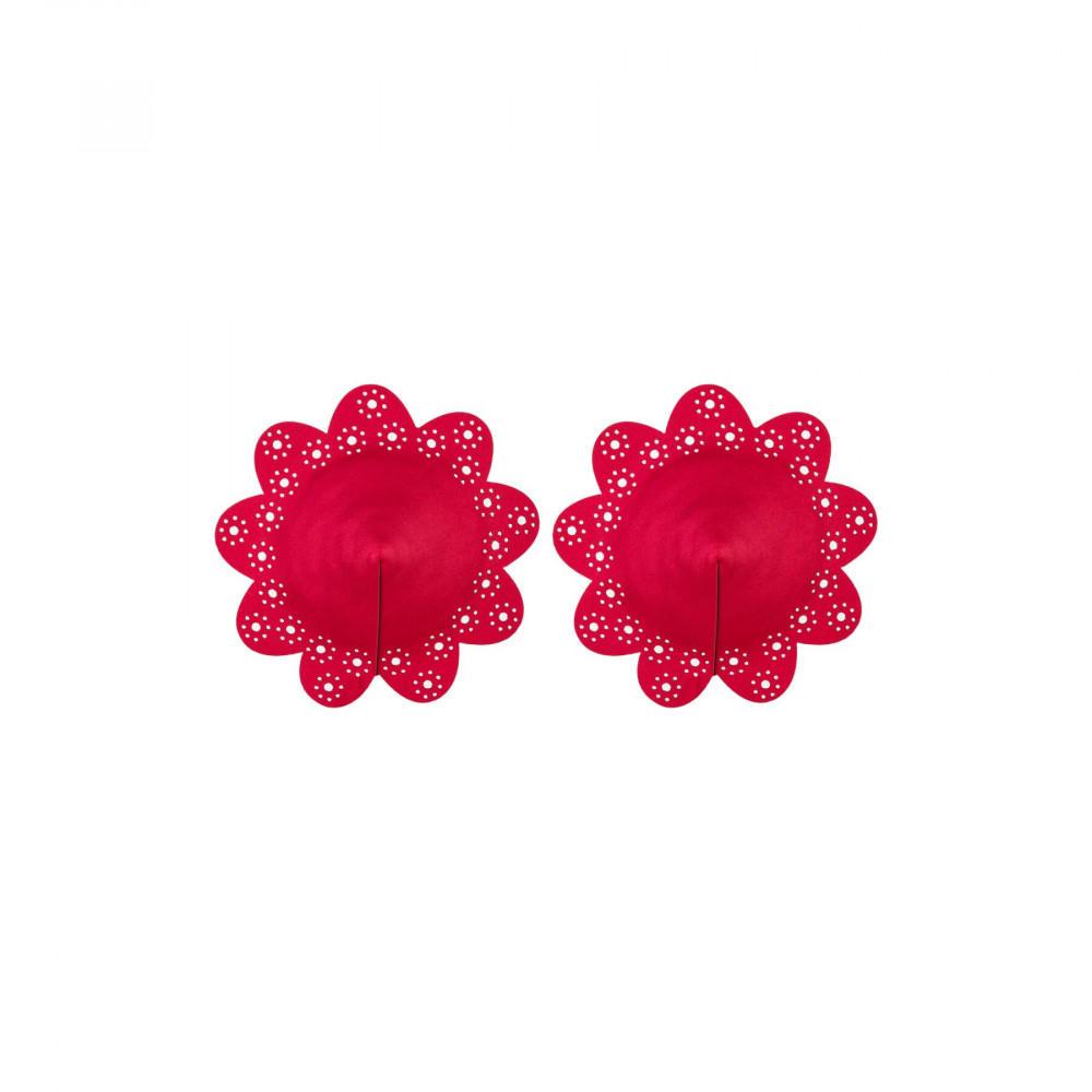 Интимные украшения - Пестис на соски Obsessive A770 nipple covers red O/S
