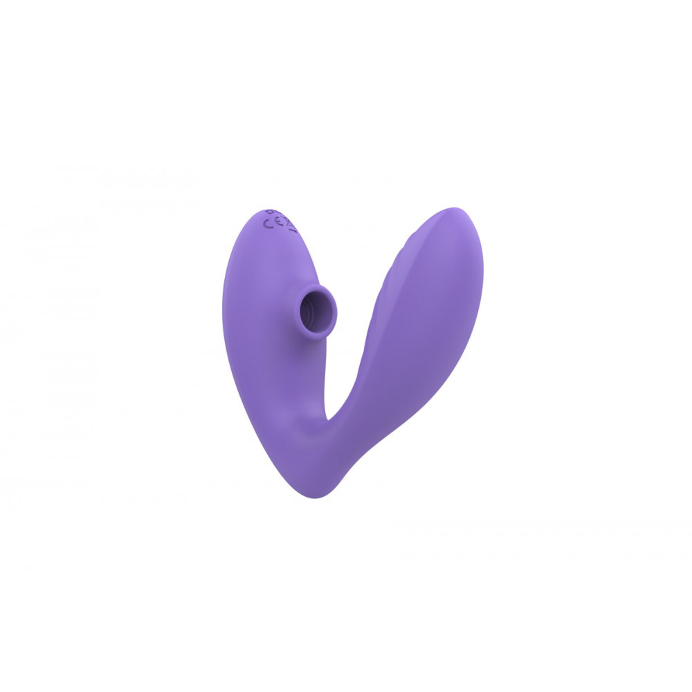 Вибраторы для пар - Вакуумный вибратор Romp Reverb Lilac, вагинально-клиторальный 7